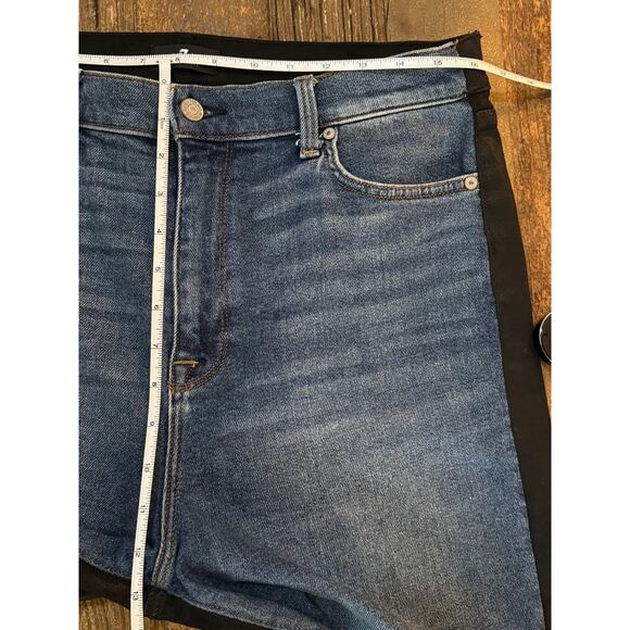 7 for all mankind The High Waist Ankle Skinny Two-Toned Jeans Size 32 - Picture 12 of 13